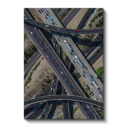 Modern Kavşak - Şehir Mühendisliği Kanvas Tablo