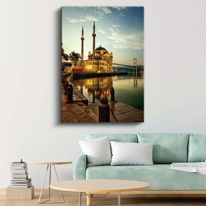 Ortaköy Camii - Boğaz Kıyısında Kanvas Tablo