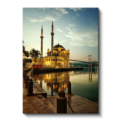 Ortaköy Camii - Boğaz Kıyısında Kanvas Tablo