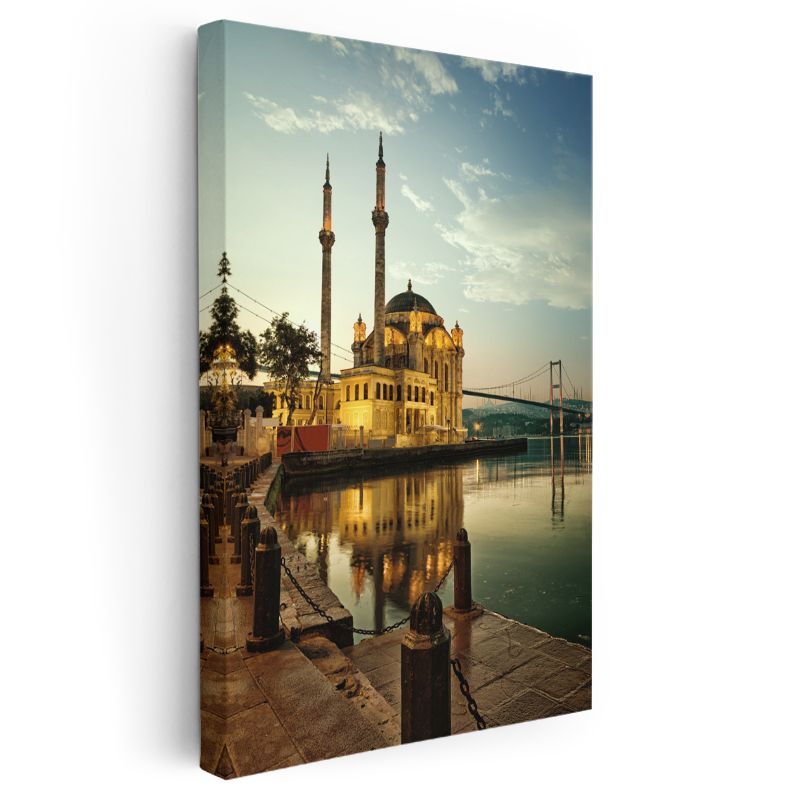 Ortaköy Camii - Boğaz Kıyısında Kanvas Tablo