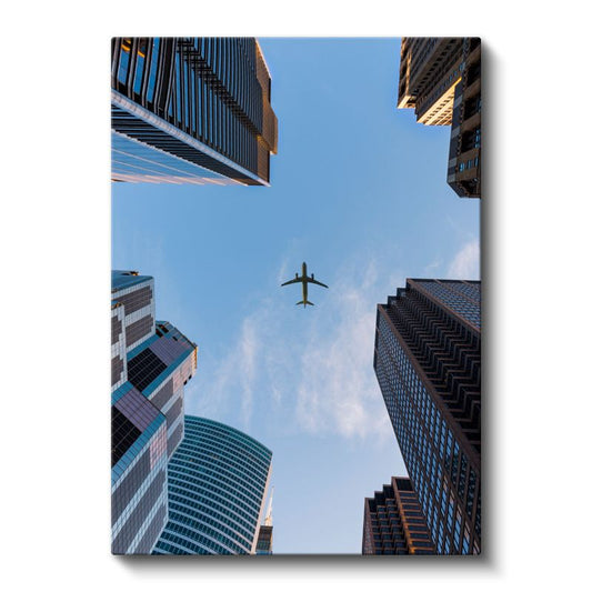 Gökdelenler Arası - Modern Şehir Perspektifi Kanvas Tablo