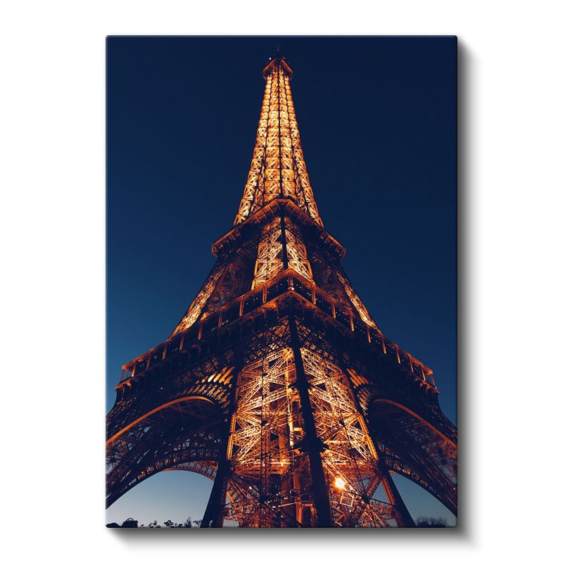 Eyfel Kulesi - Gece Işıltısı Kanvas Tablo