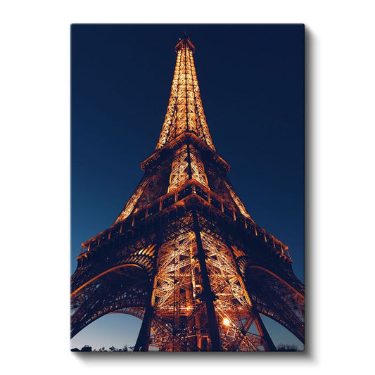 Eyfel Kulesi - Gece Işıltısı Kanvas Tablo