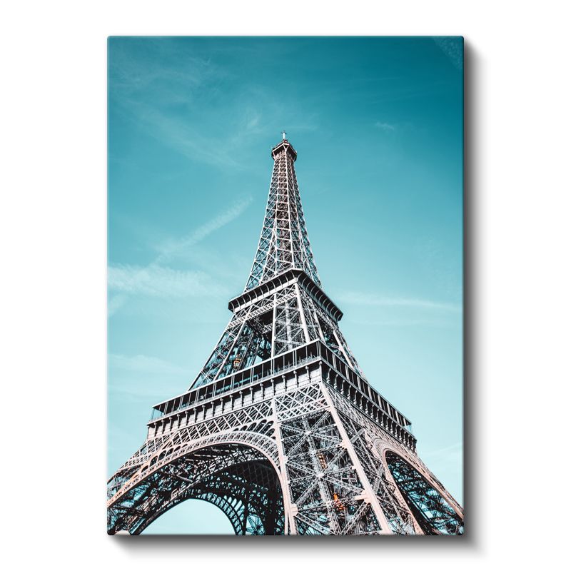 Eyfel Kulesi - Mavi Gökyüzü Altında Kanvas Tablo