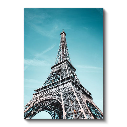 Eyfel Kulesi - Mavi Gökyüzü Altında Kanvas Tablo
