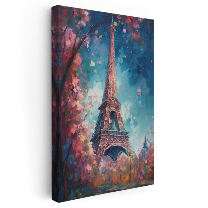 Eyfel Kulesi - Sonbahar Renkleri Kanvas Tablo