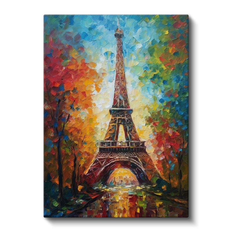 Eyfel Kulesi - Renkli İzlenimler Kanvas Tablo