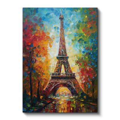 Eyfel Kulesi - Renkli İzlenimler Kanvas Tablo