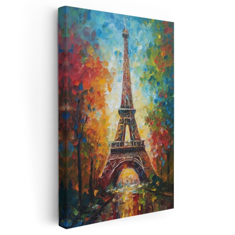 Eyfel Kulesi - Renkli İzlenimler Kanvas Tablo