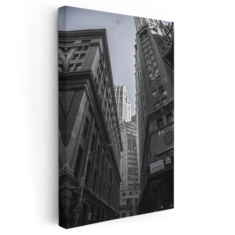 Wall Street - Yükselen Gökdelenler Kanvas Tablo