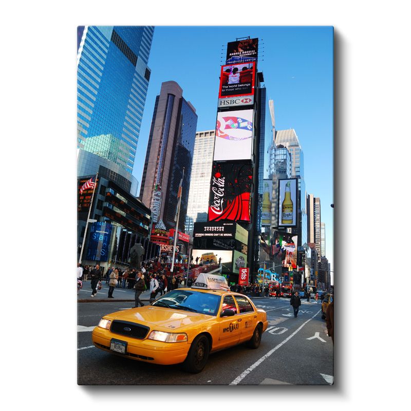 Times Meydanı - Sarı Taksi Kanvas Tablo