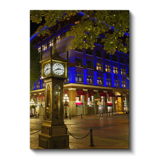 Tarihi Saat Kulesi - Gece Işıkları Kanvas Tablo