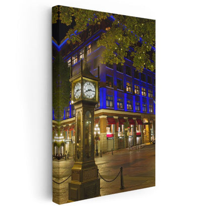 Tarihi Saat Kulesi - Gece Işıkları Kanvas Tablo