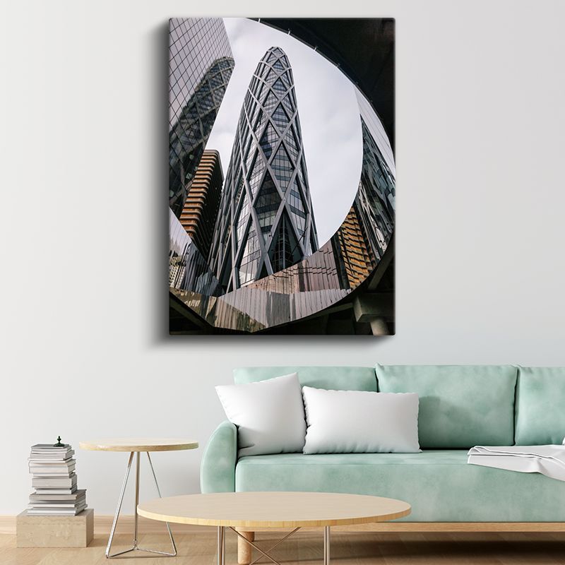 Gherkin Binası - Modern Mimari Kanvas Tablo