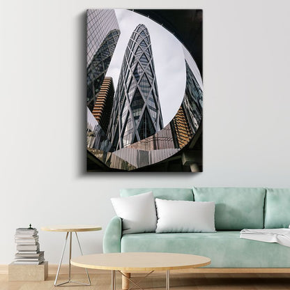 Gherkin Binası - Modern Mimari Kanvas Tablo