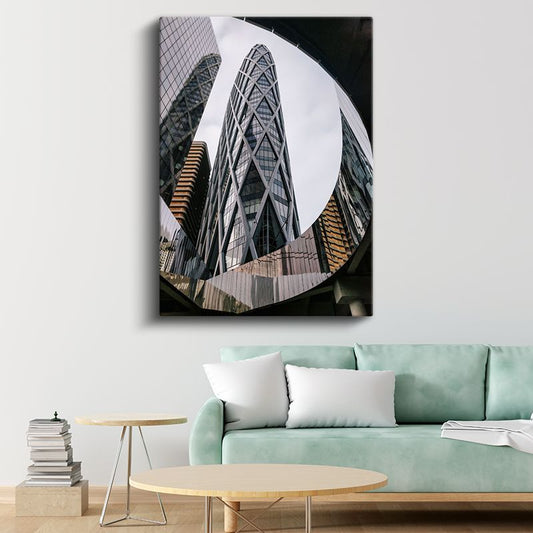 Gherkin Binası - Modern Mimari Kanvas Tablo