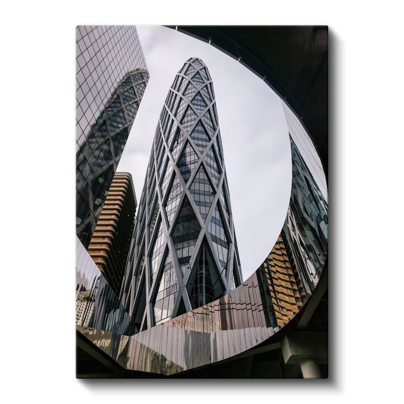 Gherkin Binası - Modern Mimari Kanvas Tablo