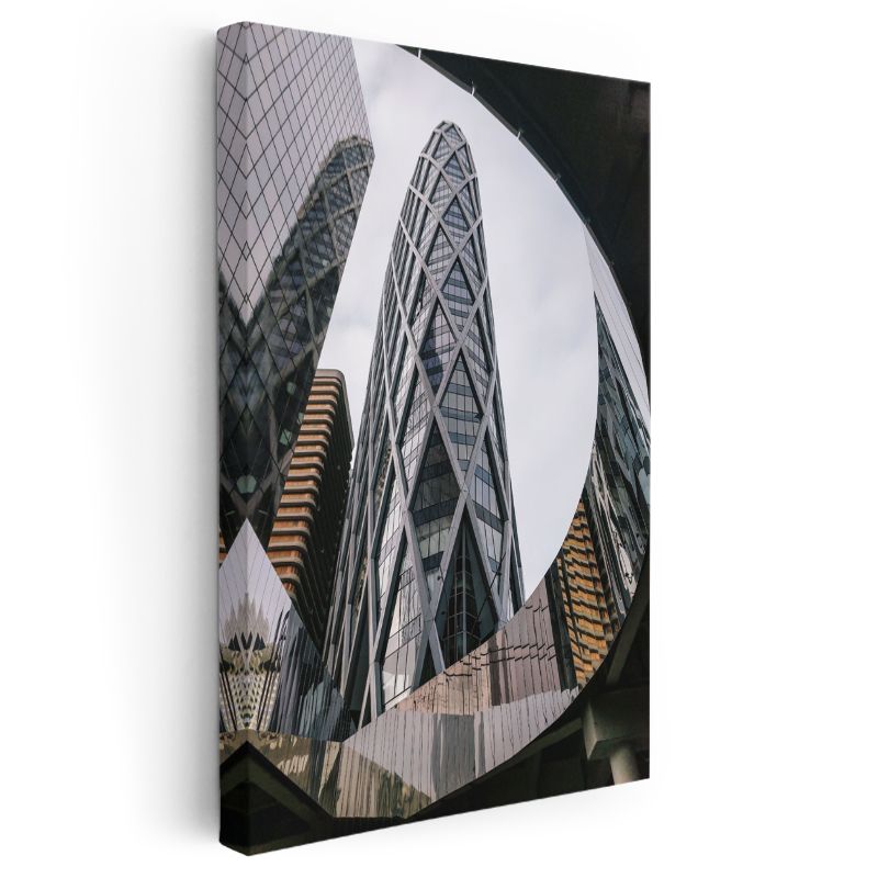 Gherkin Binası - Modern Mimari Kanvas Tablo