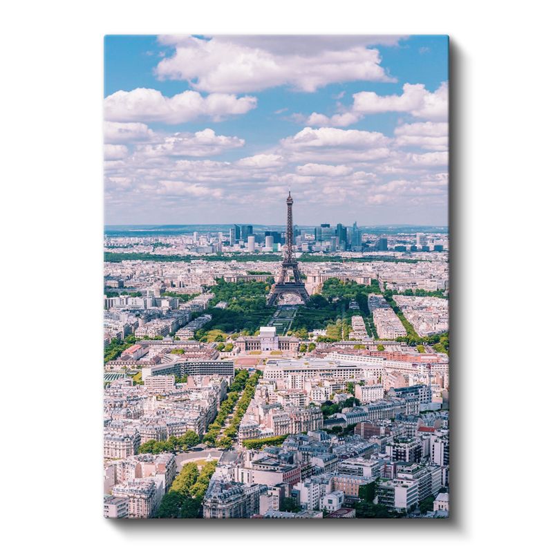Paris Manzarası - Kuşbakışı Şehir Kanvas Tablo
