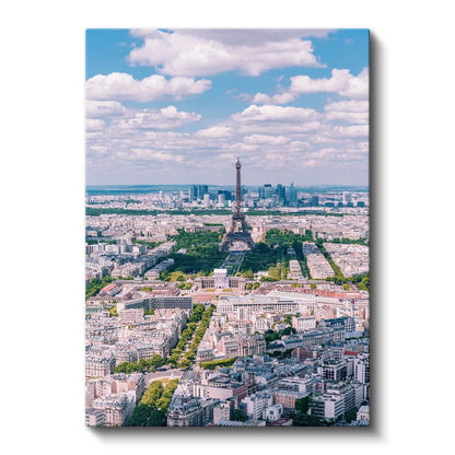 Paris Manzarası - Kuşbakışı Şehir Kanvas Tablo