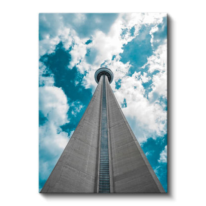 CN Tower - Bulutlar Arasında Kanvas Tablo