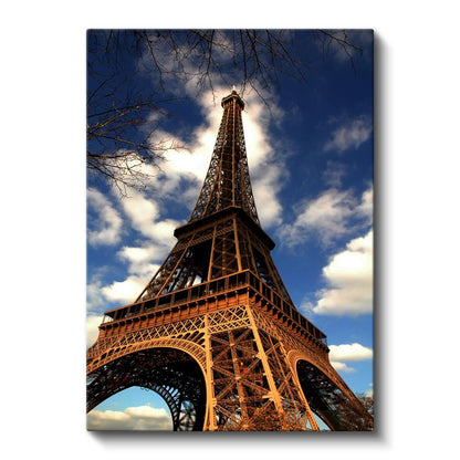 Eyfel Kulesi - Mavi Gökyüzü Altında Kanvas Tablo