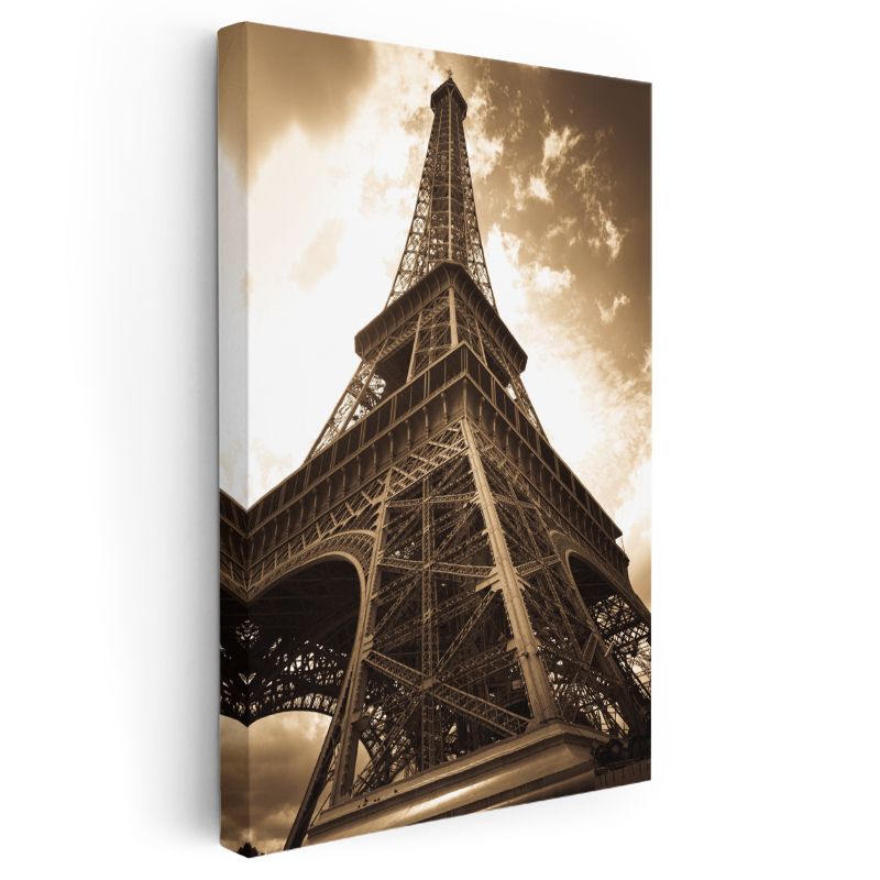 Eyfel Kulesi - Sepya Tonları Kanvas Tablo
