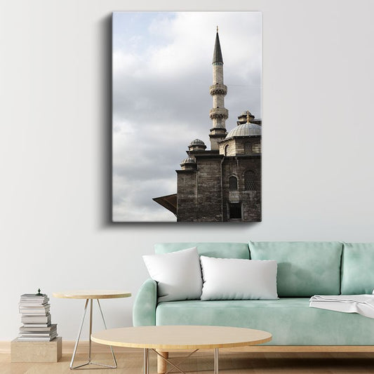 Osmanlı Mimarisi - Tarihi Minare Kanvas Tablo