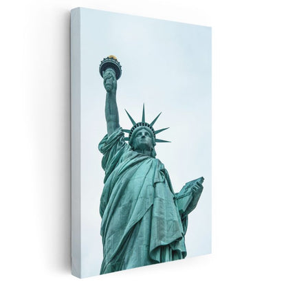 Özgürlük Heykeli - Yakın Çekim Kanvas Tablo