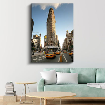 Flatiron Binası - New York Sokakları Kanvas Tablo
