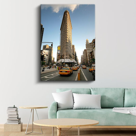 Flatiron Binası - New York Sokakları Kanvas Tablo