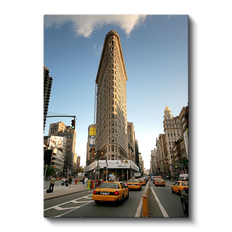 Flatiron Binası - New York Sokakları Kanvas Tablo