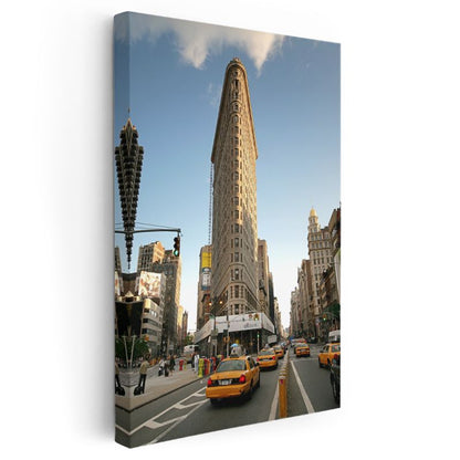Flatiron Binası - New York Sokakları Kanvas Tablo