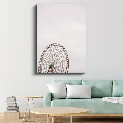 Dönme Dolap - Minimalist Görünüm Kanvas Tablo