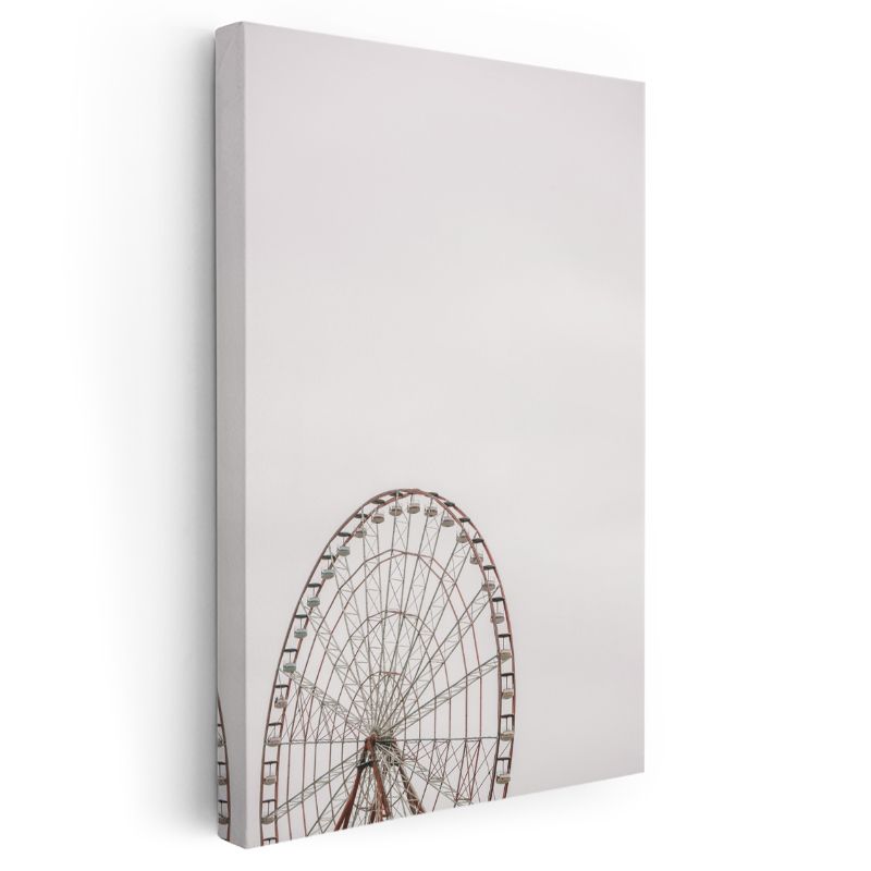 Dönme Dolap - Minimalist Görünüm Kanvas Tablo