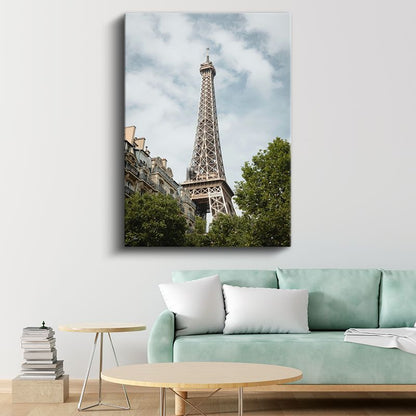 Eyfel Kulesi - Paris Sokakları Kanvas Tablo