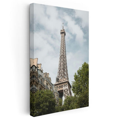 Eyfel Kulesi - Paris Sokakları Kanvas Tablo