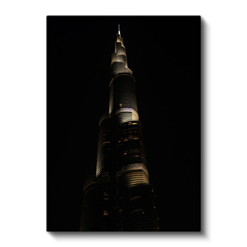 Burj Khalifa - Gece Silüeti Kanvas Tablo