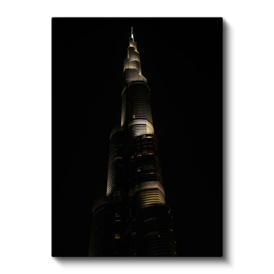 Burj Khalifa - Gece Silüeti Kanvas Tablo