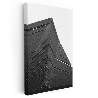 Modern Mimari - Minimalist Hatlar Kanvas Tablo