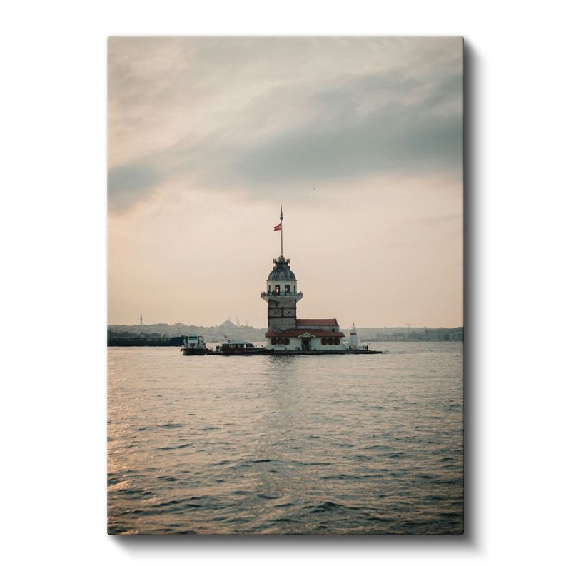 Kız Kulesi - İstanbul Boğazı Kanvas Tablo