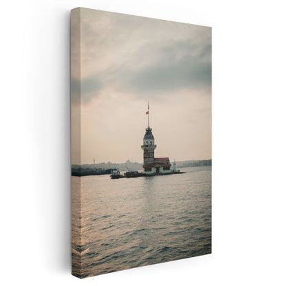 Kız Kulesi - İstanbul Boğazı Kanvas Tablo