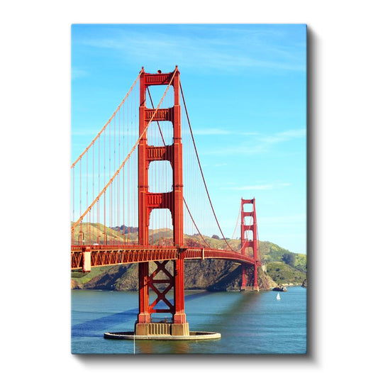 Golden Gate Köprüsü - İkonik Kırmızı Kanvas Tablo