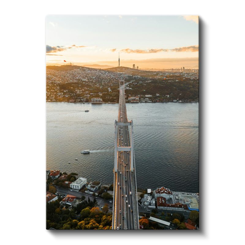 Boğaziçi Köprüsü - Havadan Görünüm Kanvas Tablo