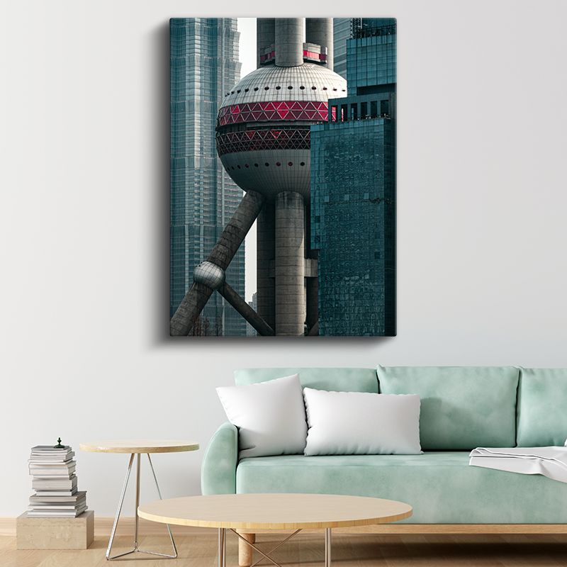 Oriental Pearl Kulesi - Şanghay'ın Fütüristik Simgesi Kanvas Tablo