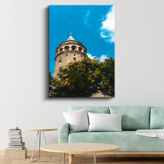 Galata Kulesi - İstanbul'un Tarihi Gözcüsü Kanvas Tablo