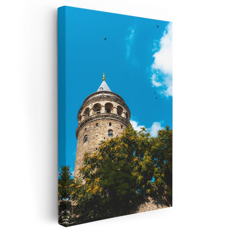 Galata Kulesi - İstanbul'un Tarihi Gözcüsü Kanvas Tablo