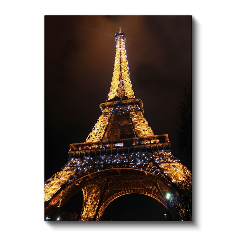 Eyfel Kulesi - Gece Işıltısında Paris Simgesi Kanvas Tablo