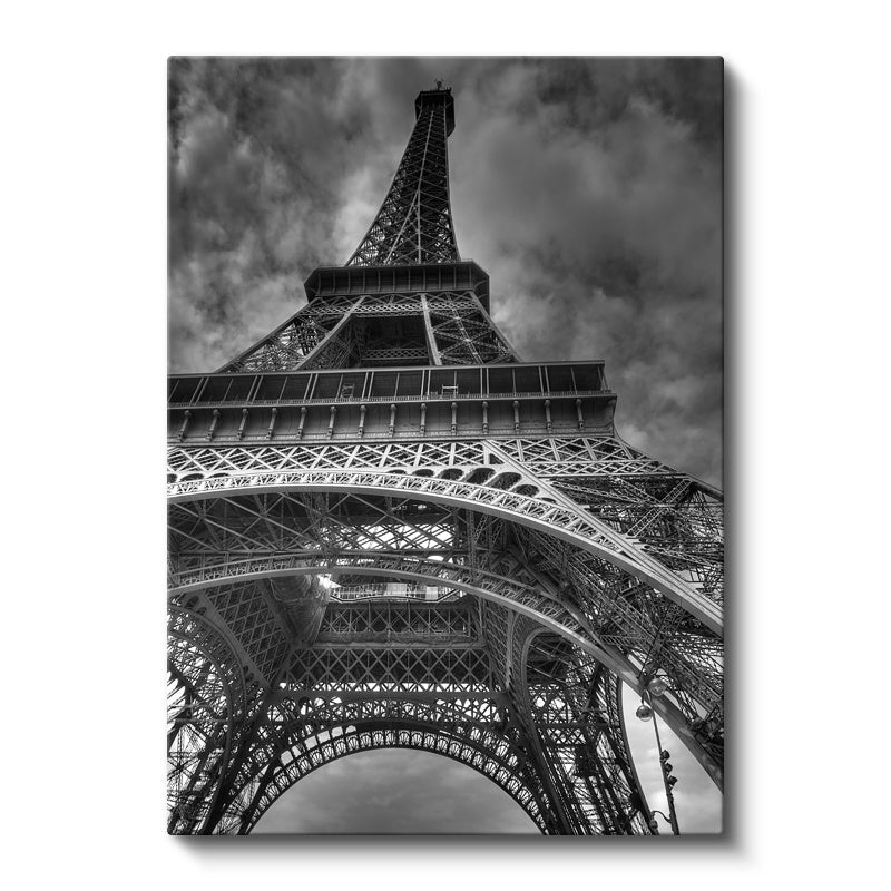 Dikey Kanvas Tablo Paris Eyfel Kulesi Taban Mimarisi Şehir Mimari Tablo Ev Ofis Duvar Dekoru