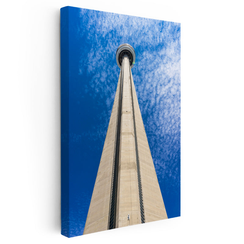 Dikey Kanvas Tablo Toronto Televizyon Kulesi Şehir Mimari Tablo Ev Ofis Duvar Dekoru